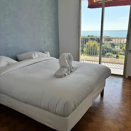 Splendid T6 Panoramic Sea View Free Parking Cagnes-sur-Mer